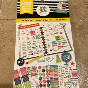 Happy planner Teacher sticker book